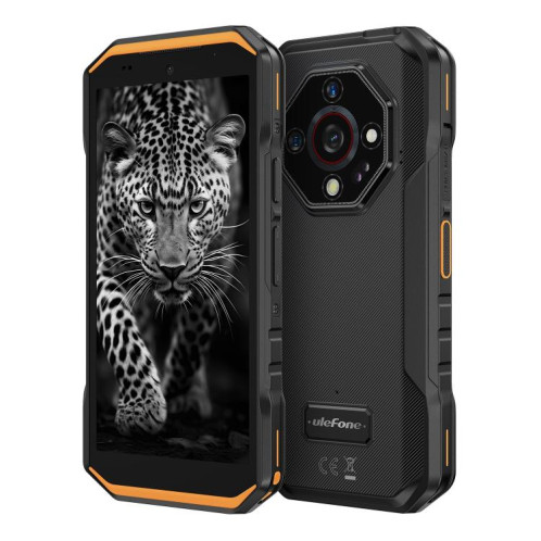  Téléphone robuste Ulefone Armor X32, 6 Go 128 Go, vision nocturne, écran 5,65 pouces, Android 14, MediaTek Helio G91 Octa Core, réseau : 4G, NFC, OTG (orange) SU892E856-010